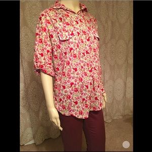 Floral Button down shirt